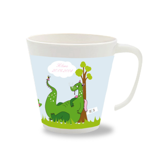 personalisierte Personalisierte Tasse Faulenzer Drache