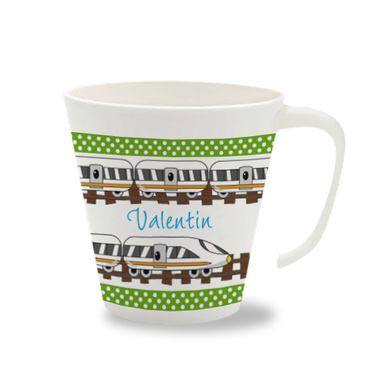 personalisierte Personalisierte Tasse Zug