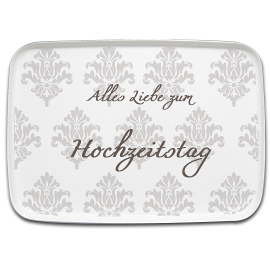 Personalisiertes Tablett Hochzeitstag