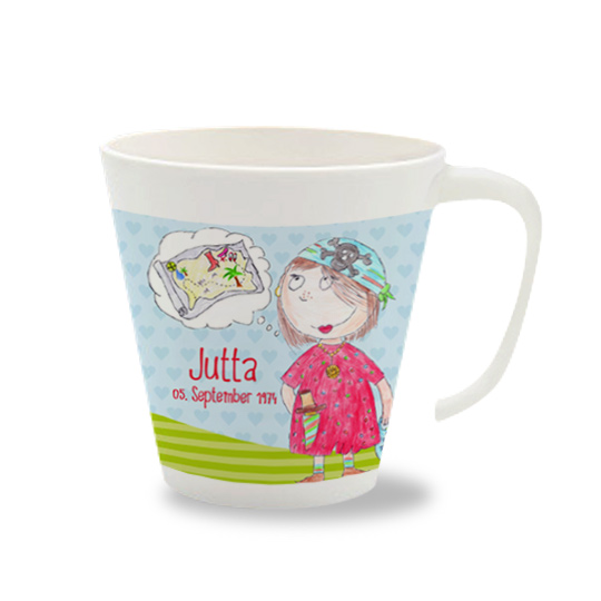 Personalisierte Tasse Piratin