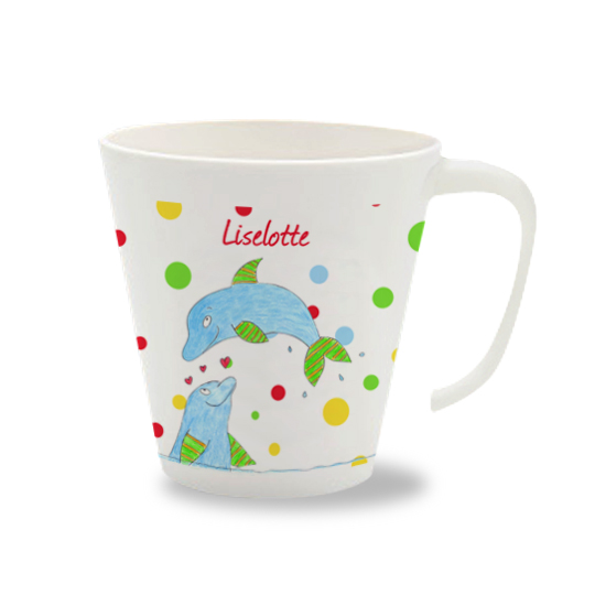 Personalisierte Tasse Delfine