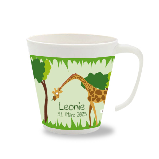 Personalisierte Tasse Giraffe