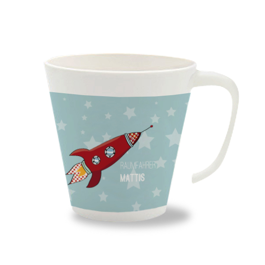 Personalisierte Tasse Rakete