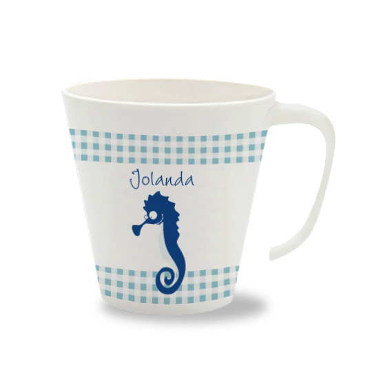 Personalisierte Tasse Seepferdchen