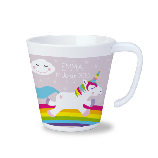 Einhorn Tasse mit Namen