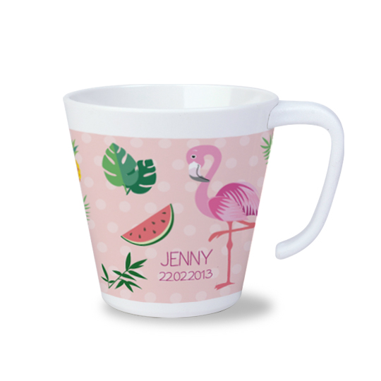 Flamingo Tasse mit Namen