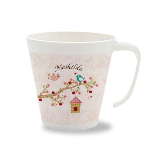 Personalisierte Tasse Floral rose