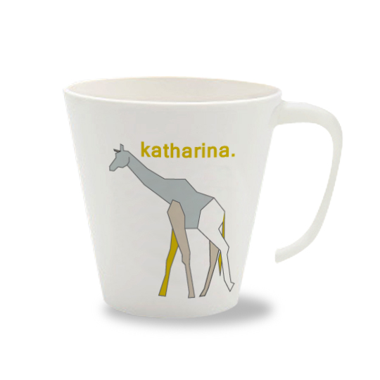 Personalisierte Tasse O-Giraffe