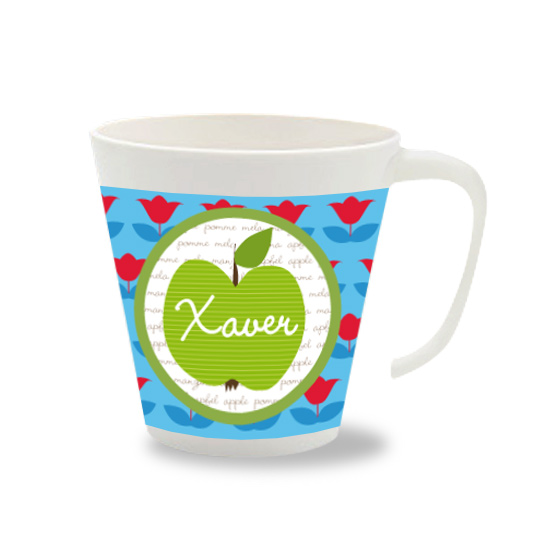 Personalisierte Tasse Apfel