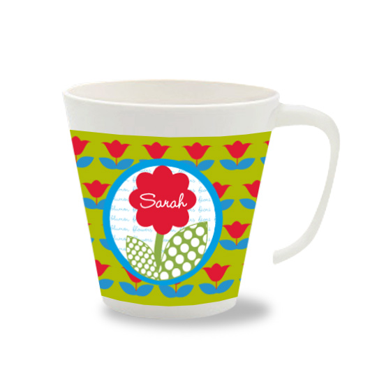 Personalisierte Tasse Blume