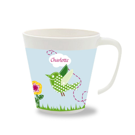 Personalisierte Tasse Vogel