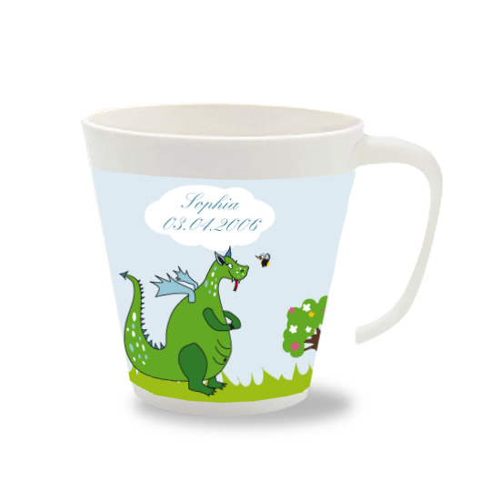 Personalisierte Tasse Drache und Biene