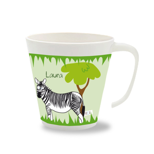 Personalisierte Tasse Zebra