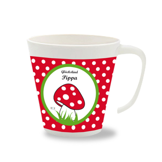 Personalisierte Tasse Pilz