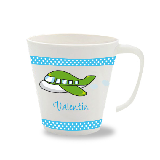 Personalisierte Tasse Flugzeug