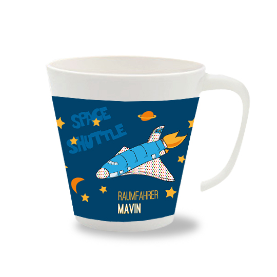 Personalisierte Tasse Spaceshuttle