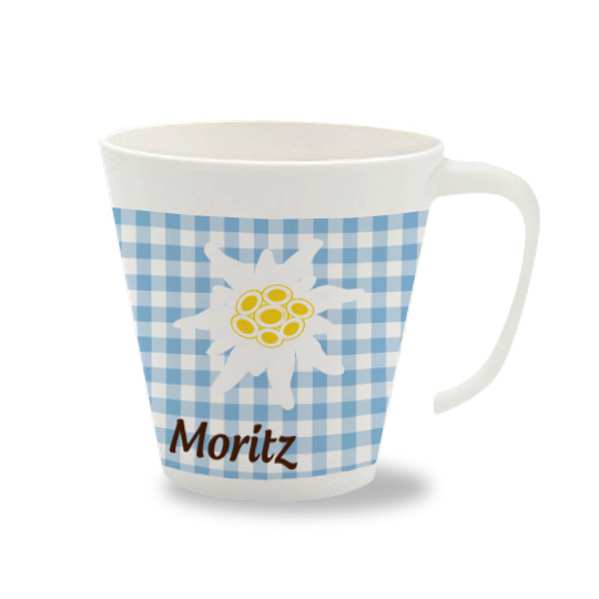 Personalisierte Tasse Edelweiß