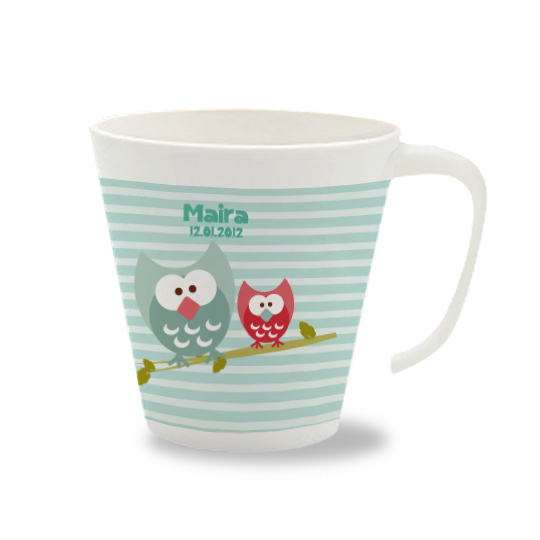 Personalisierte Tasse Eulen